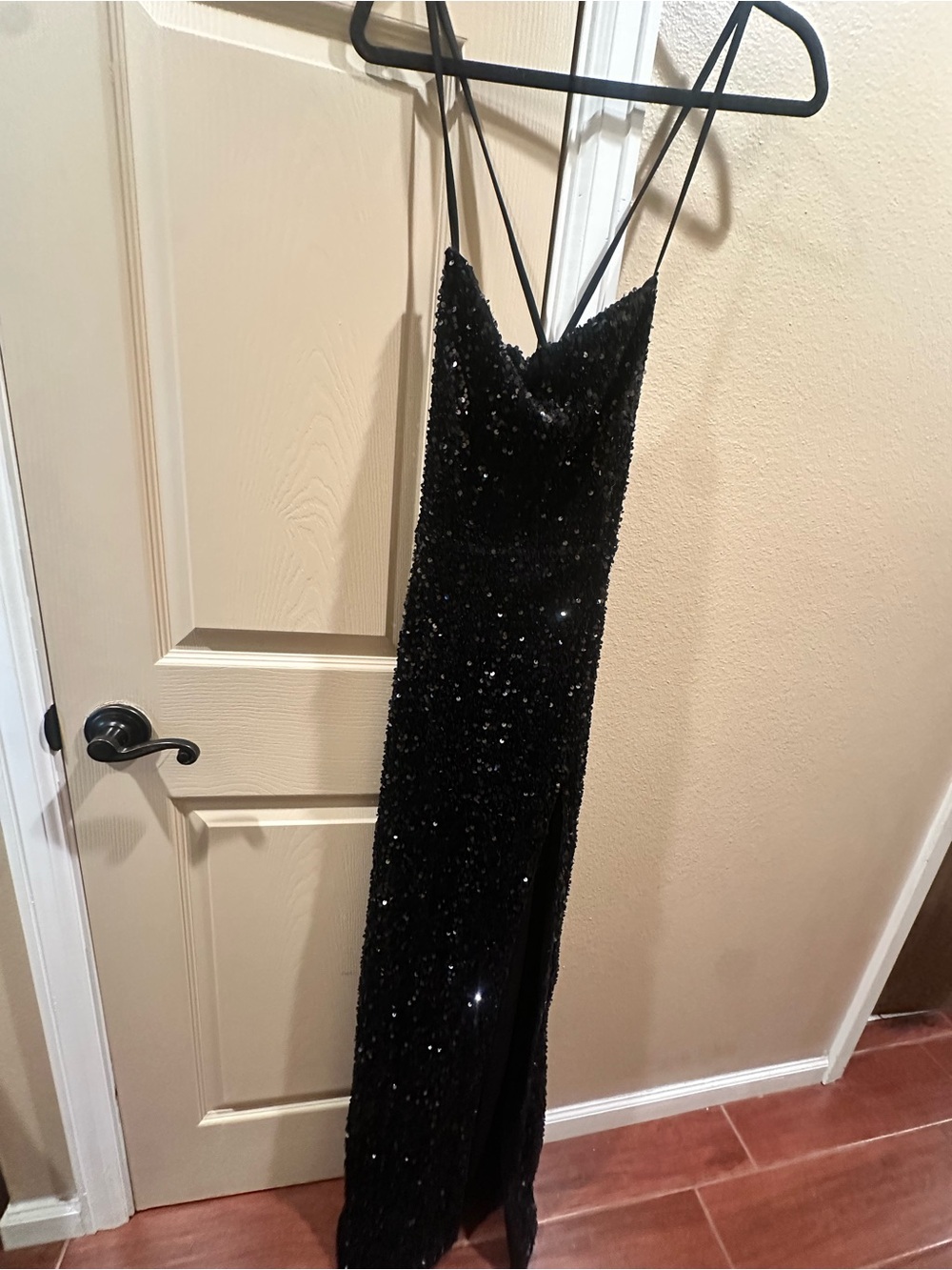 Fashion Nova Black Sequin Party Dress